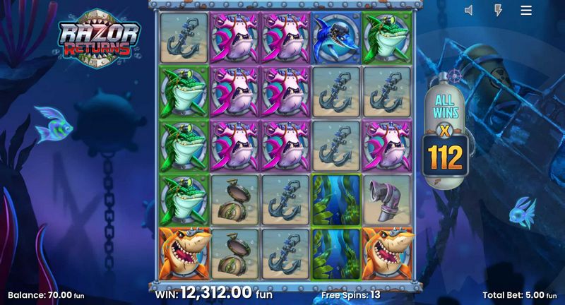 Sammendrag av Razor Returns-spilleautomaten